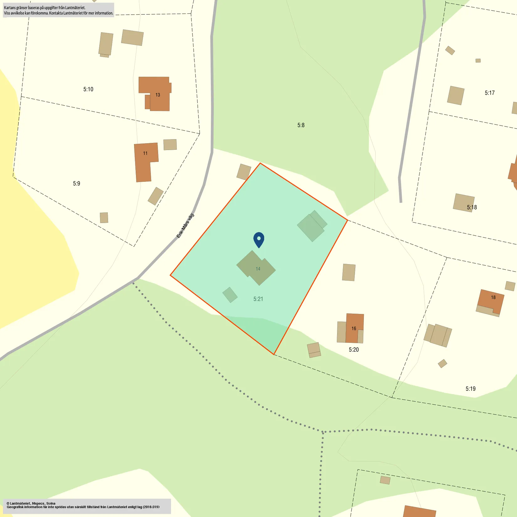 Villa, Erik-Mårs väg 14, Sotaskär, Hofors