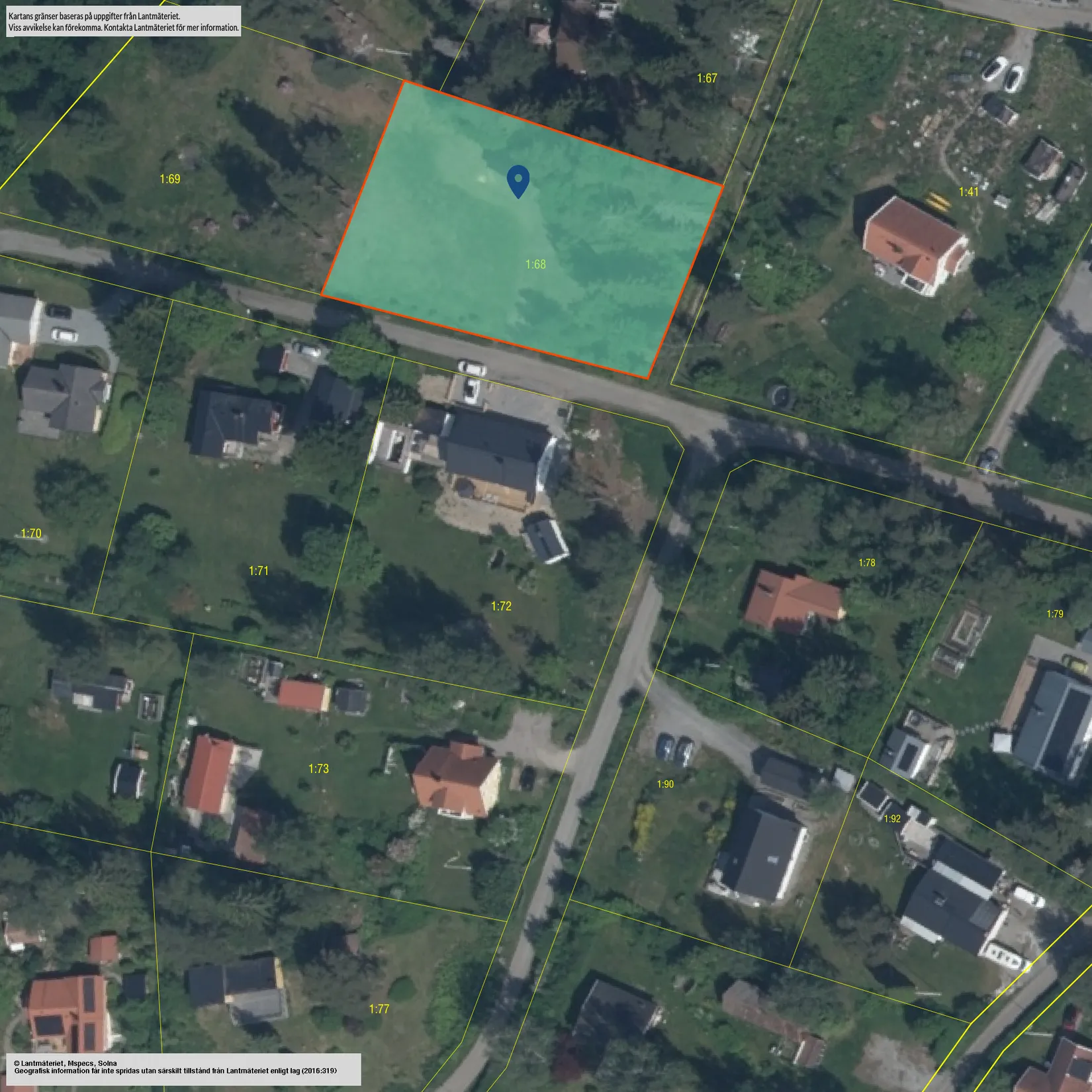 Tomt, Uniformsvägen 6, Stentorp, Upplands-Bro