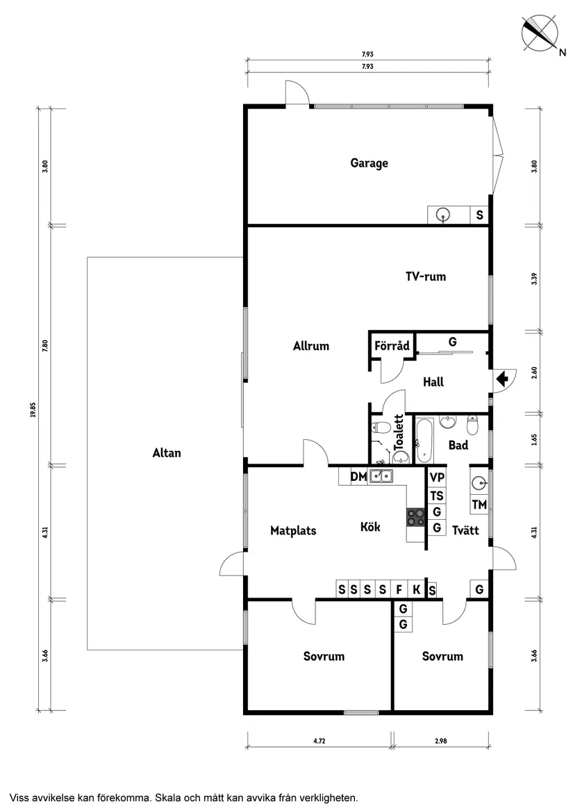 Villa, Bäckadalsvägen 17, Vallda, Kungsbacka