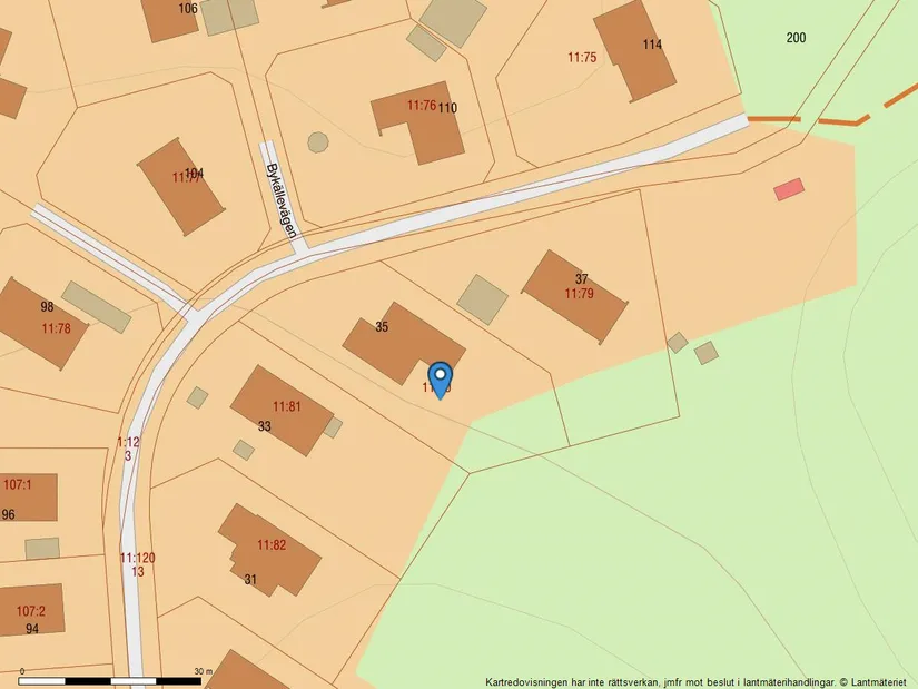 Villa, Bykällevägen 35, Kåhög, Partille