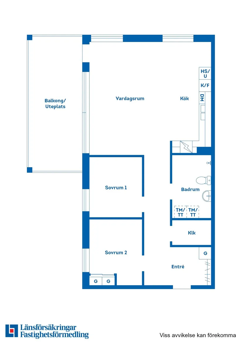 Bostadsrätt, Klockaregatan 9, Kinna, Mark
