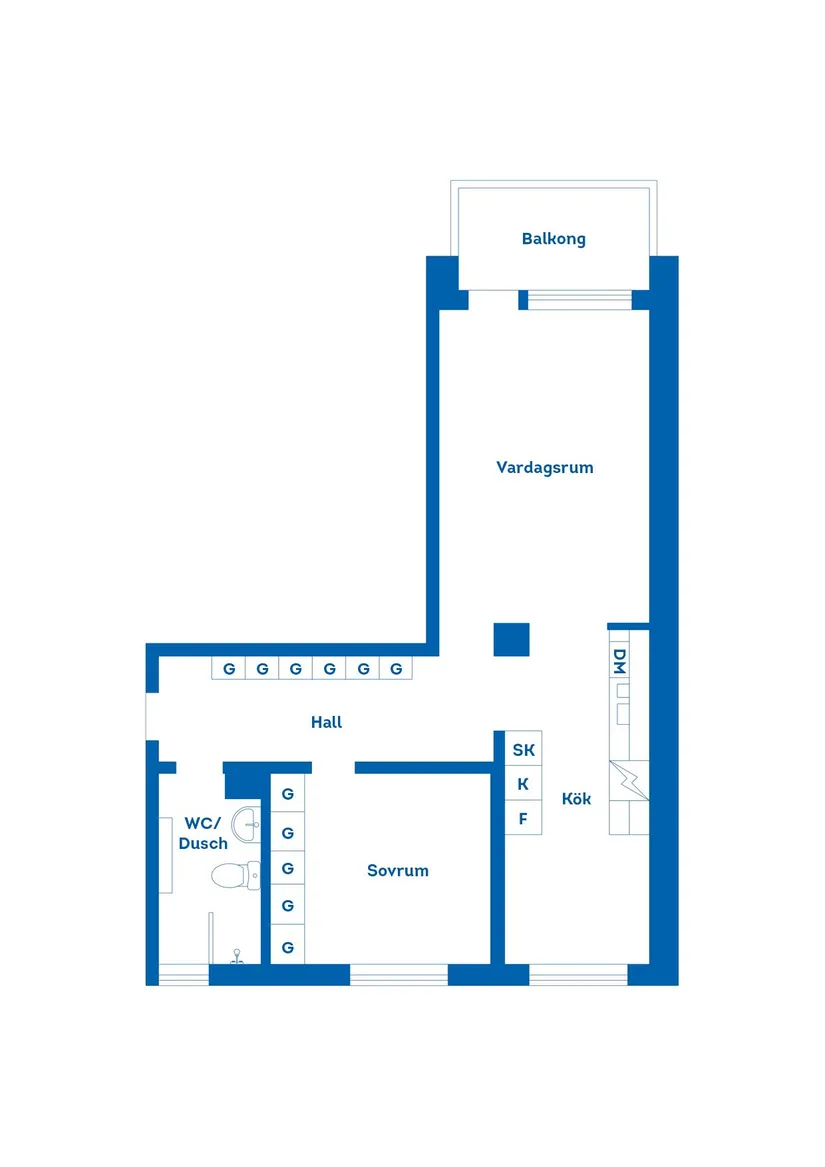 Bostadsrätt, Ruddammsgatan 42, Gävle Centrum, Gävle