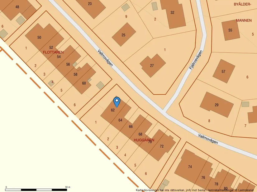 Villa, Radhus, Vallmovägen 62, Centrala Gällivare, Gällivare