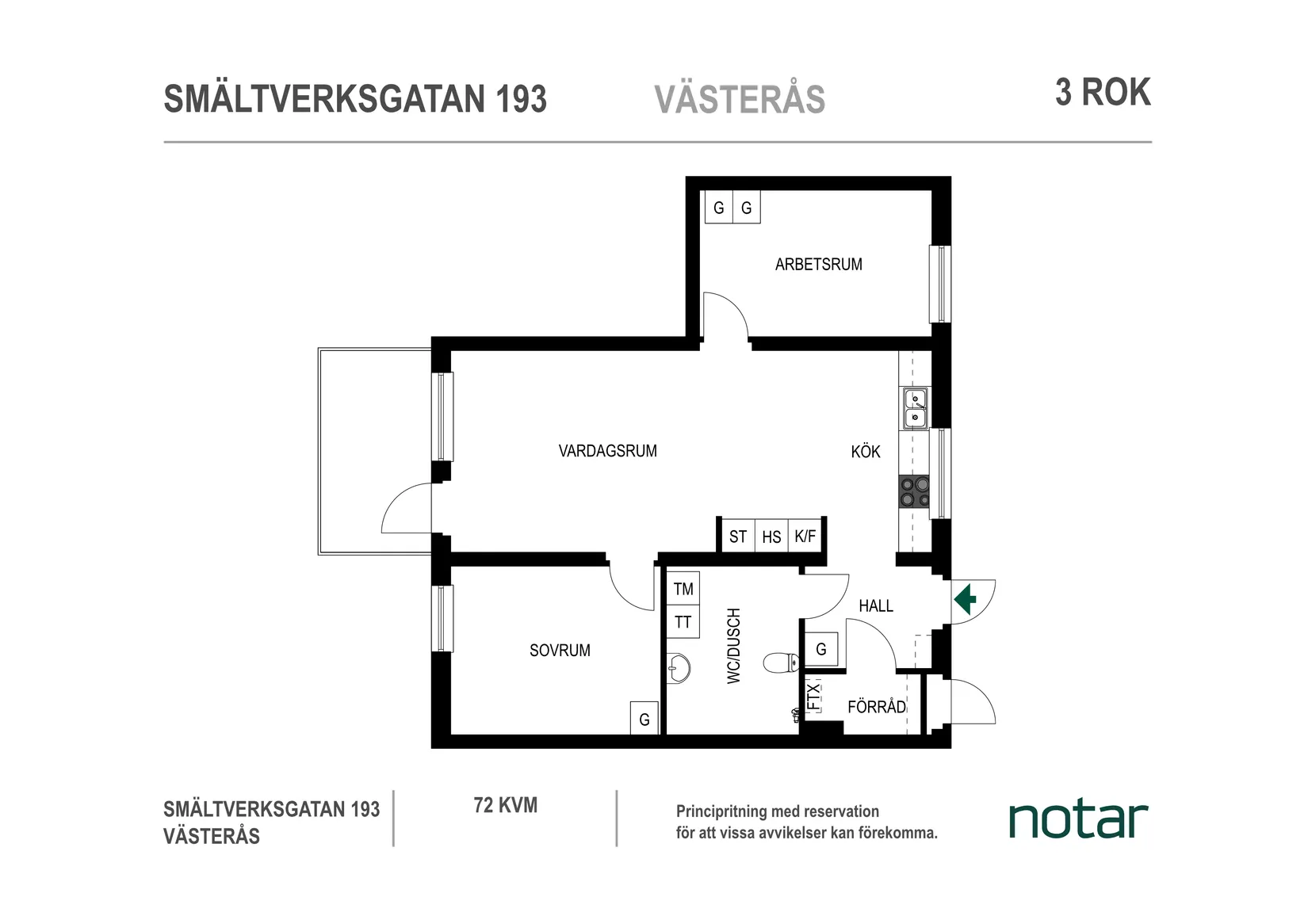 Bostadsrätt, Smältverksgatan 193, Bäckby, Västerås