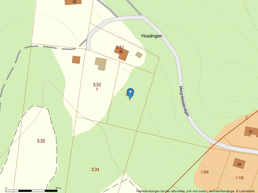 Tomt, Margretedalsvägen 40, Härryda