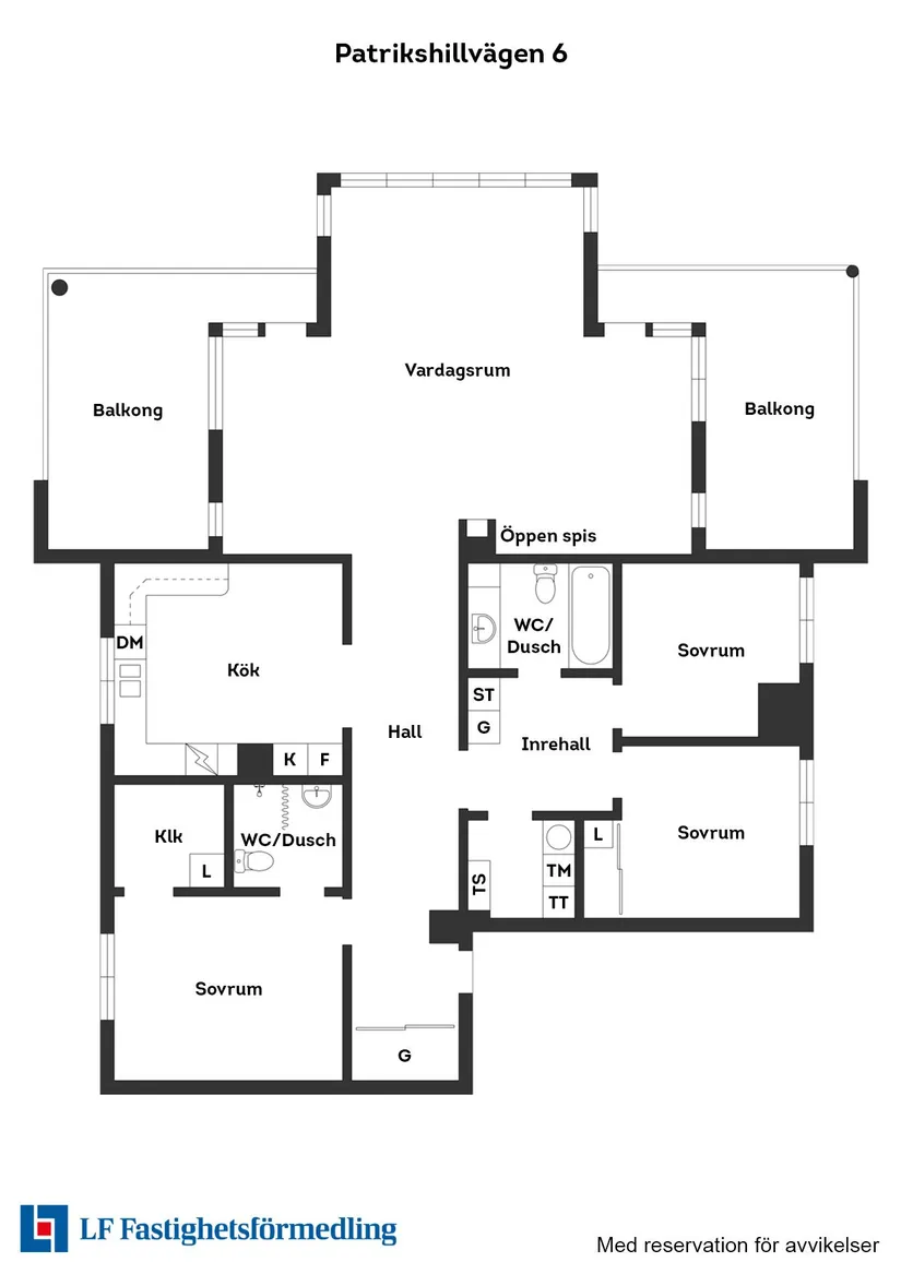 Bostadsrätt, Patrikshillvägen 6, Centrum, Halmstad