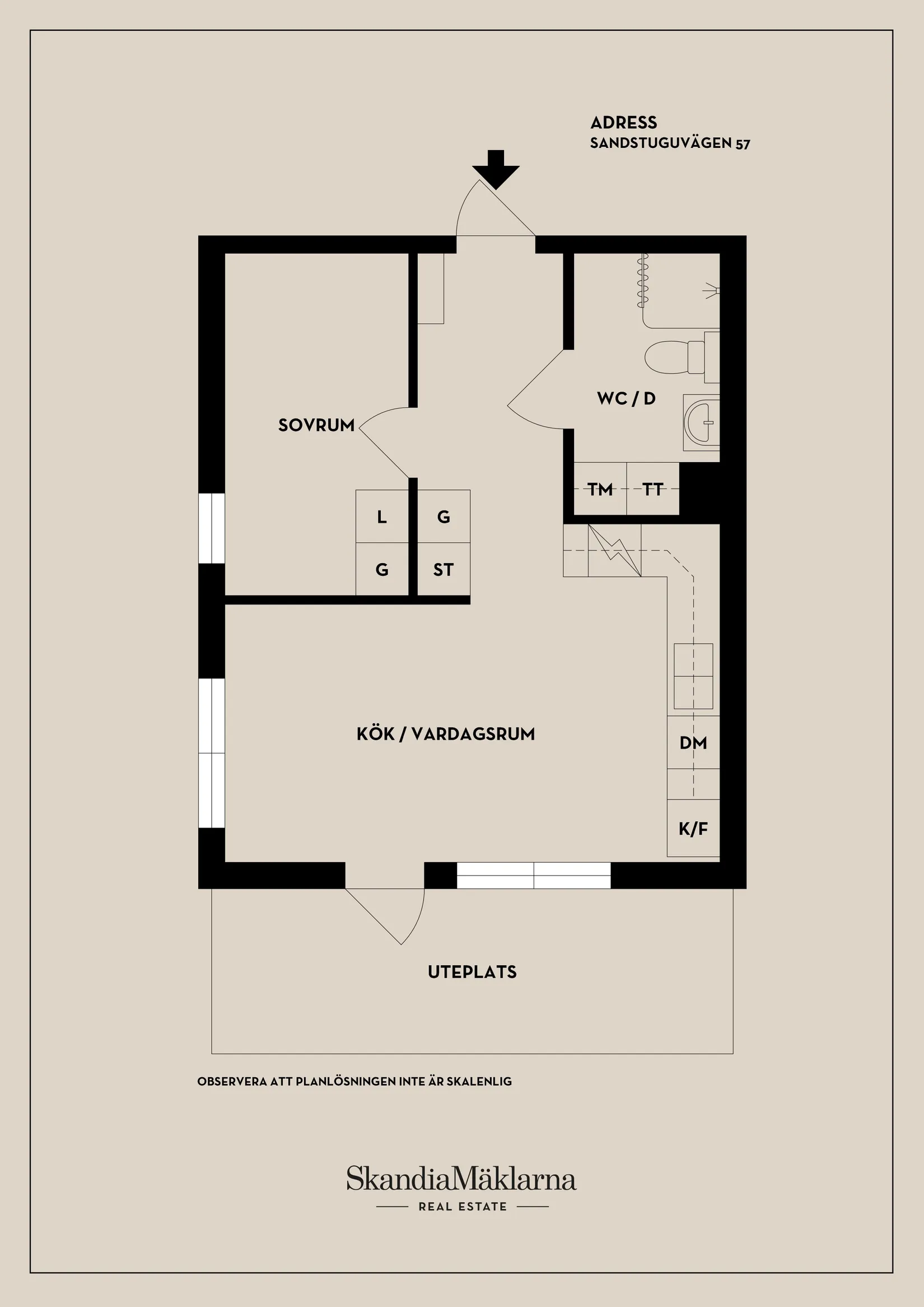 Bostadsrätt, Sandstuguvägen 57, Uttran Kvarnsjön, Botkyrka