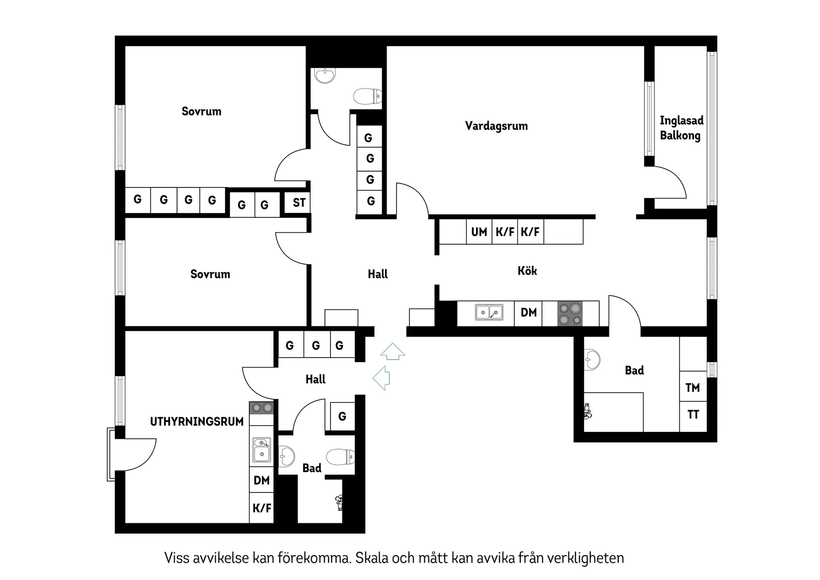 Bostadsrätt, Johan Enbergs Väg 34 - Vån 7/7, Västra Skogen, Solna