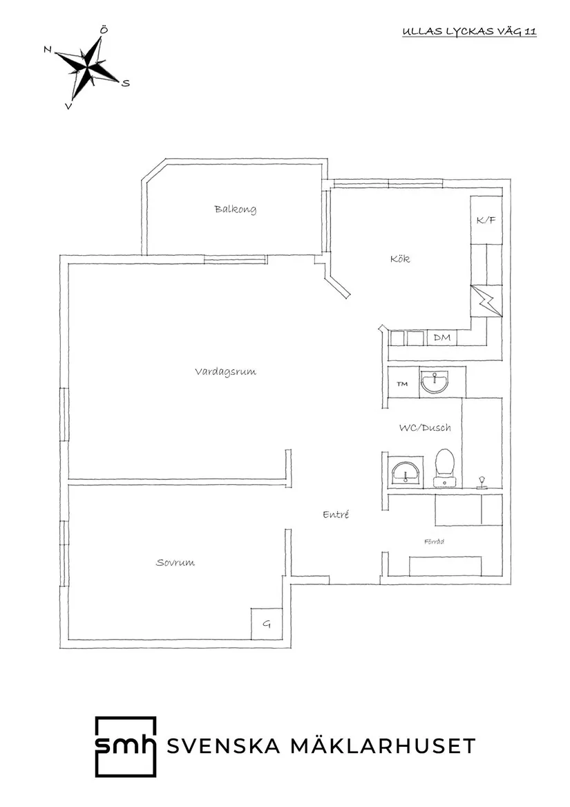 Bostadsrätt, Ullas lyckas väg 11, Kållered, Mölndal