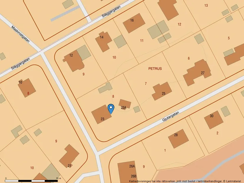 Villa, Gjutargatan 23, Haga, Västerås