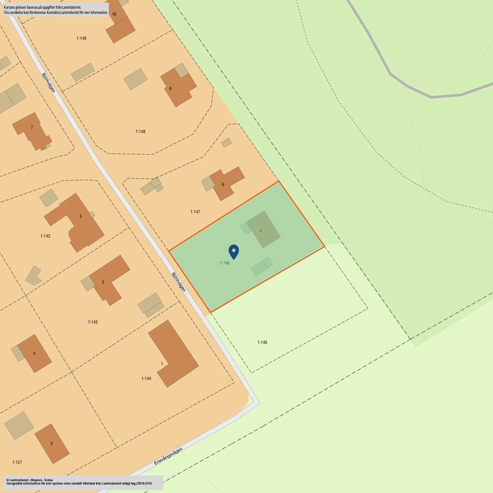 Villa, Björkvägen 4, Enevången, Hörby