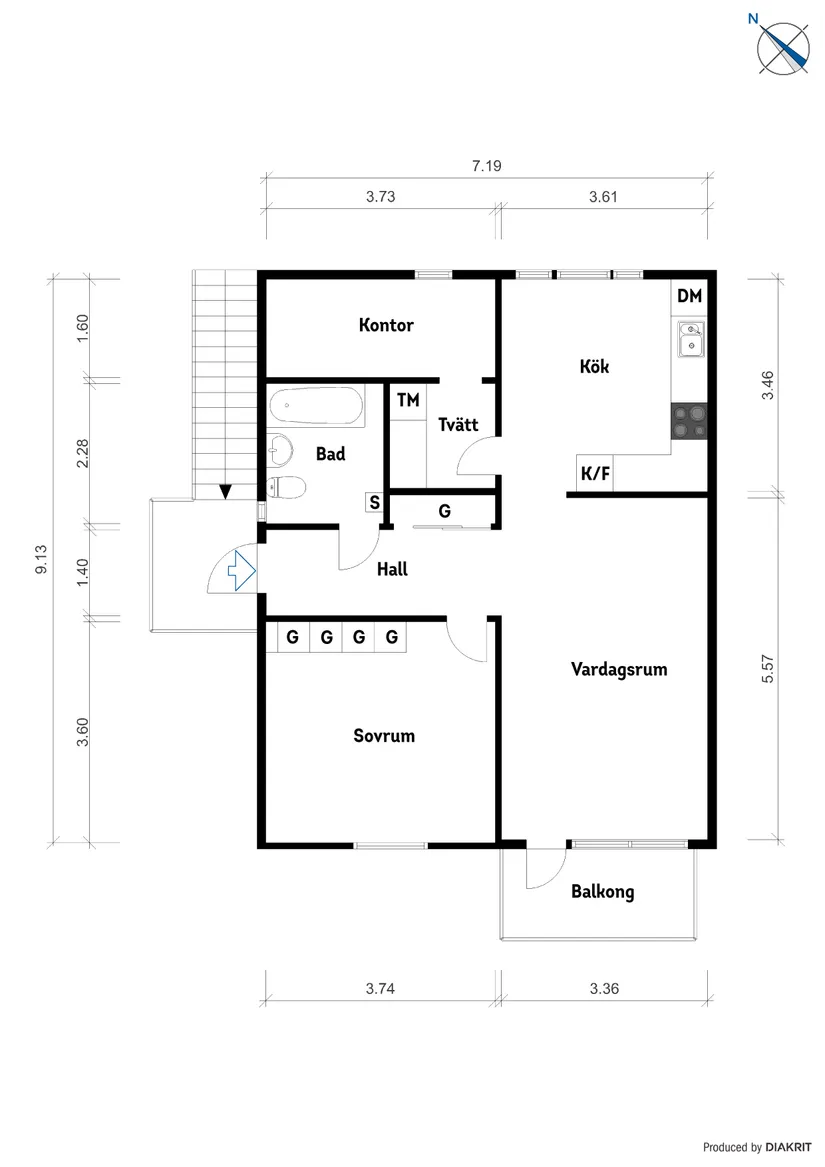 Bostadsrätt, Målvägen 53, Vallda, Kungsbacka