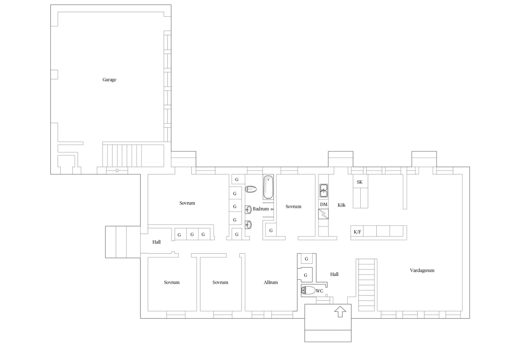 Villa, Boplatsgatan 2, Bjurhovda, Västerås