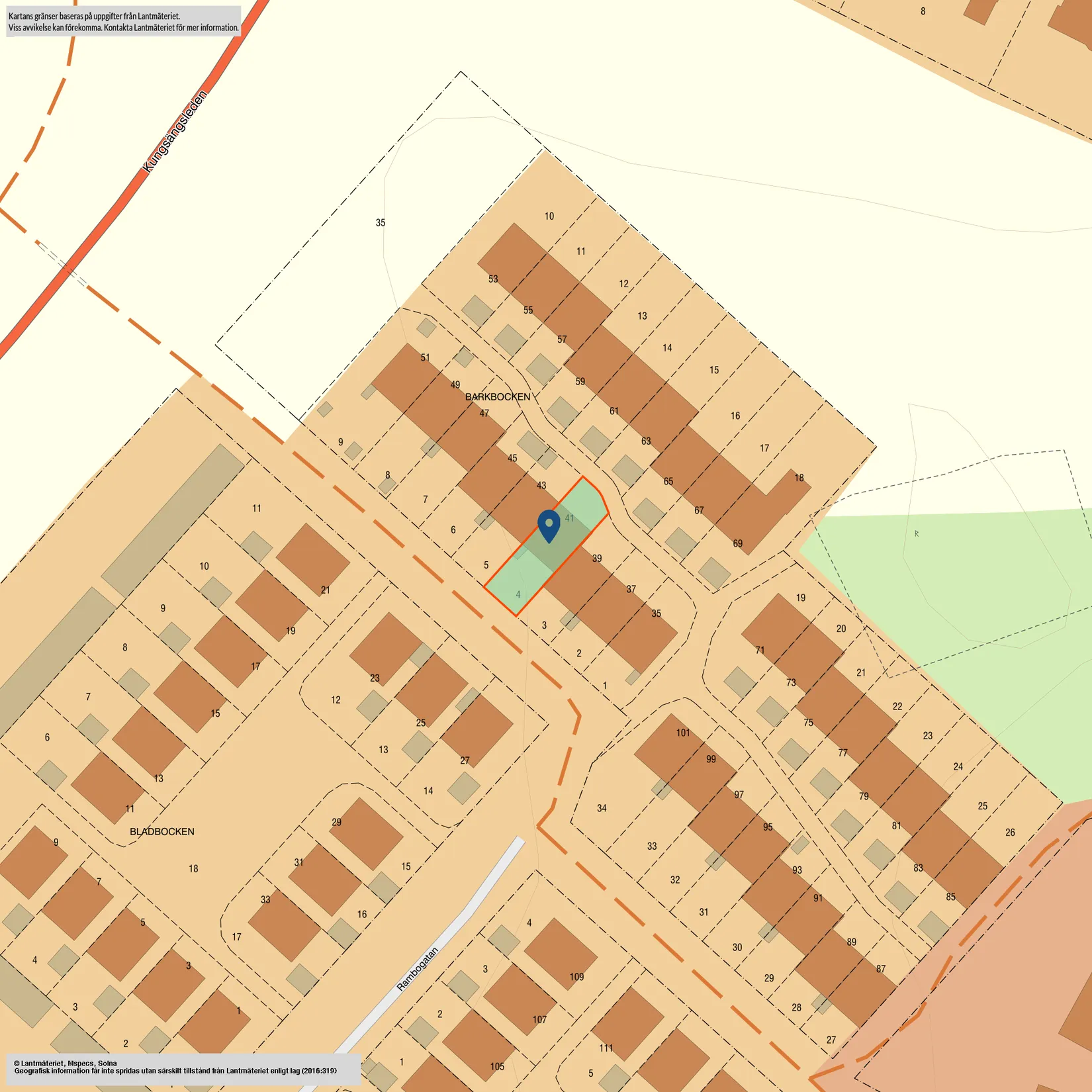 Radhus, Rambogatan 41, Rambodal/Smedby, Norrköping