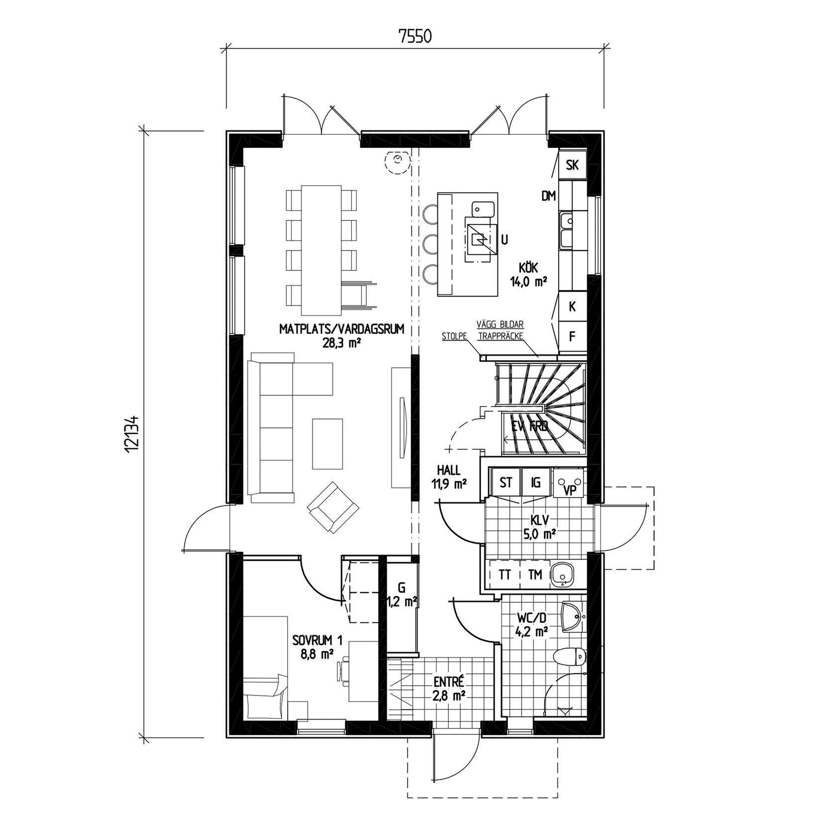 Villa, Björnmossvägen 96, Lindbacken, Uppsala