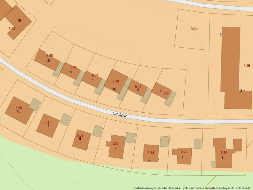 Villa, Radhus, Orrvägen 8, Norskogen Näsbypark, Täby