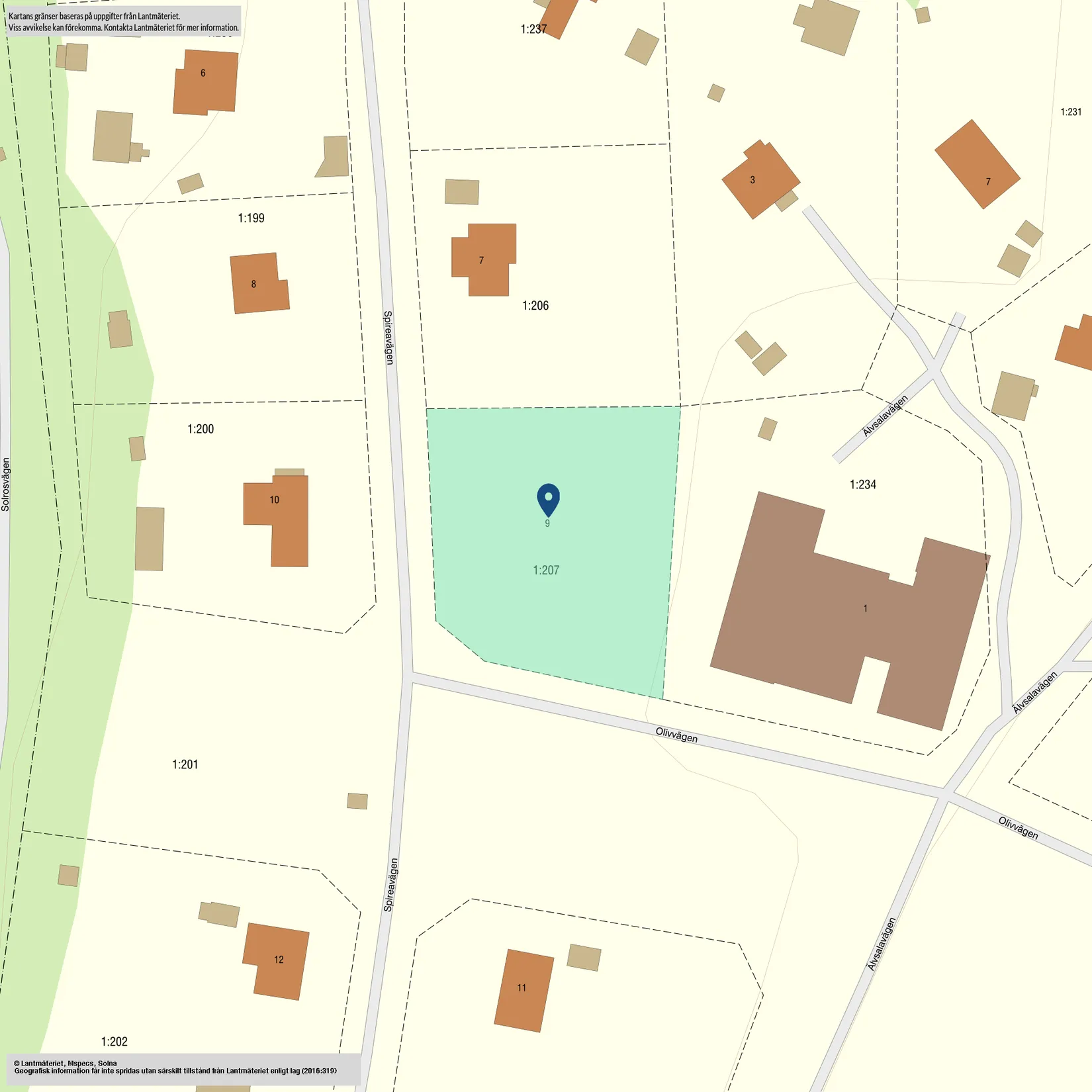 Tomt, Spireavägen 9, Värmdö