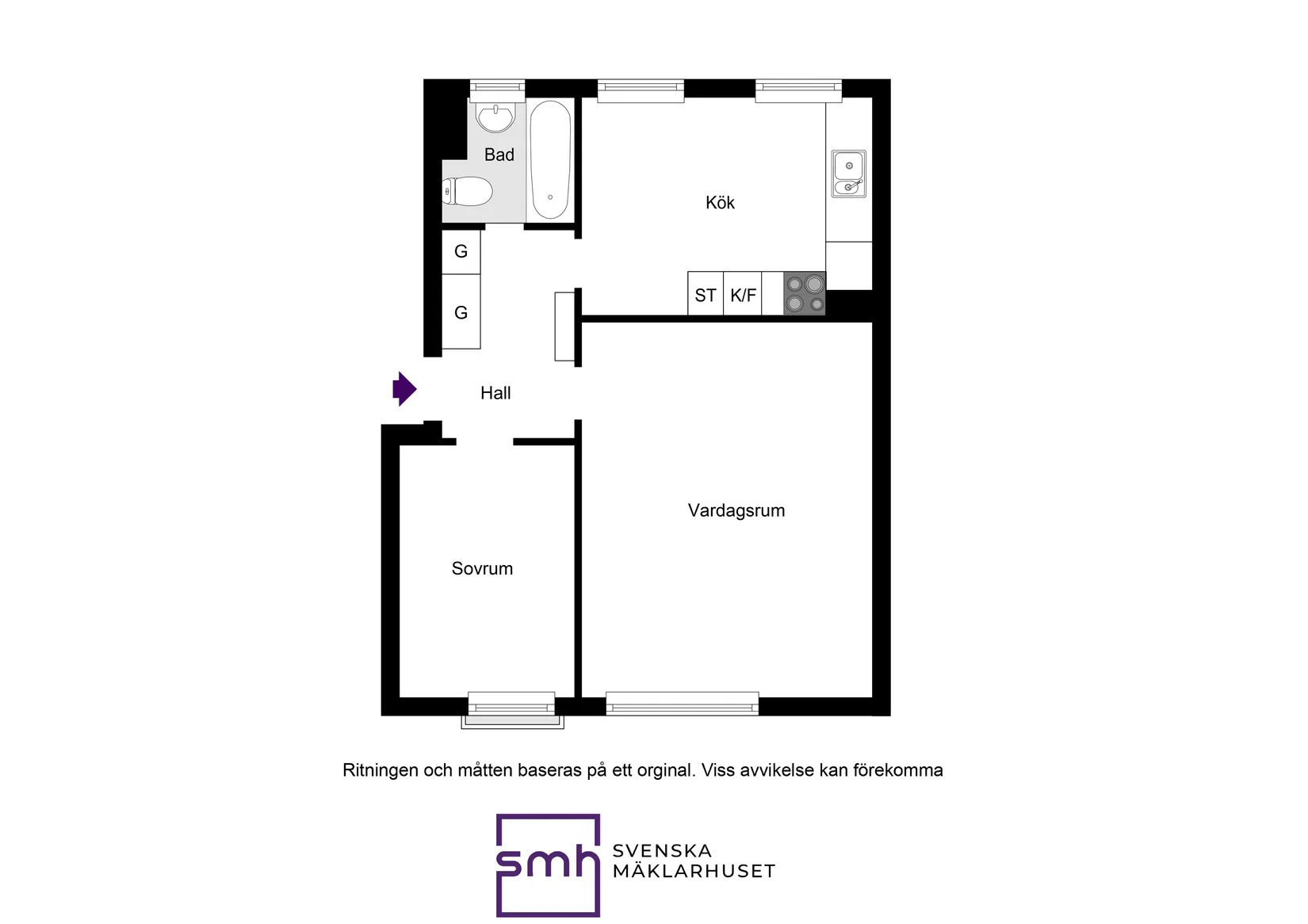 Bostadsrätt, Spångavägen 38 1tr, Bromma / Brommaplan, Stockholm