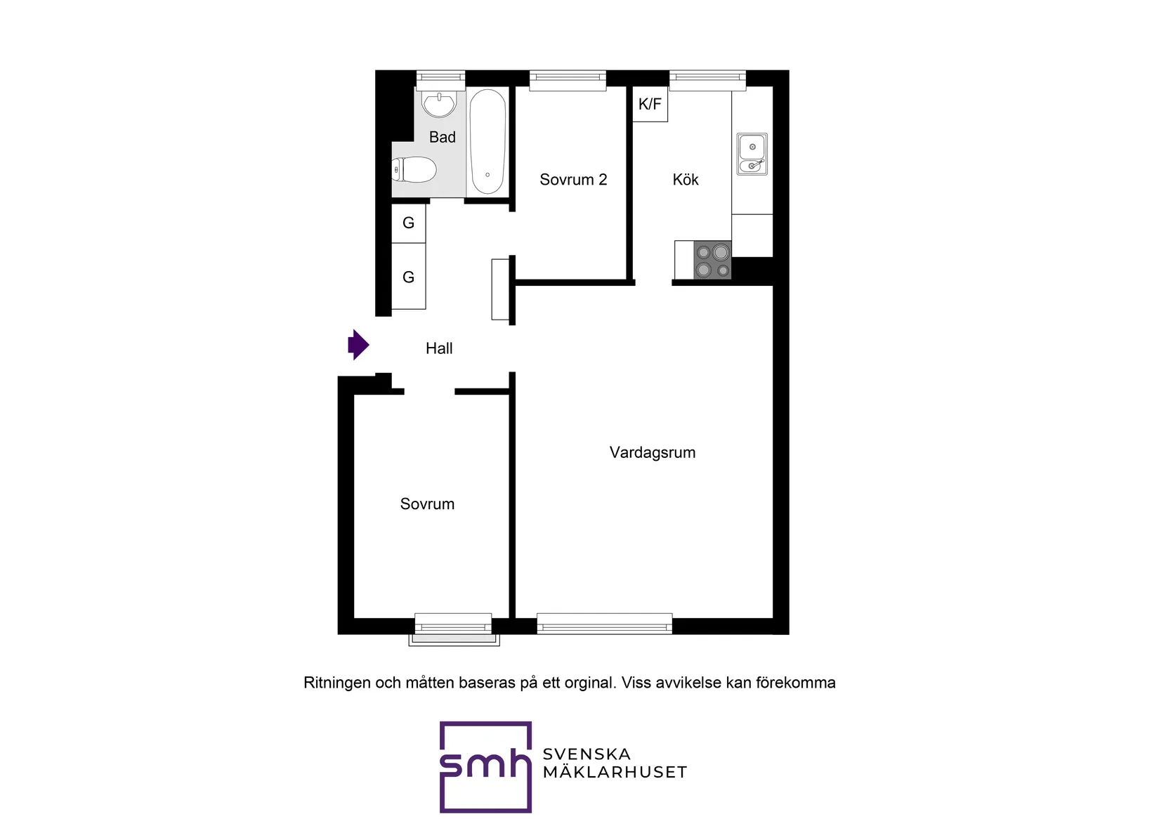 Bostadsrätt, Spångavägen 38 1tr, Bromma / Brommaplan, Stockholm