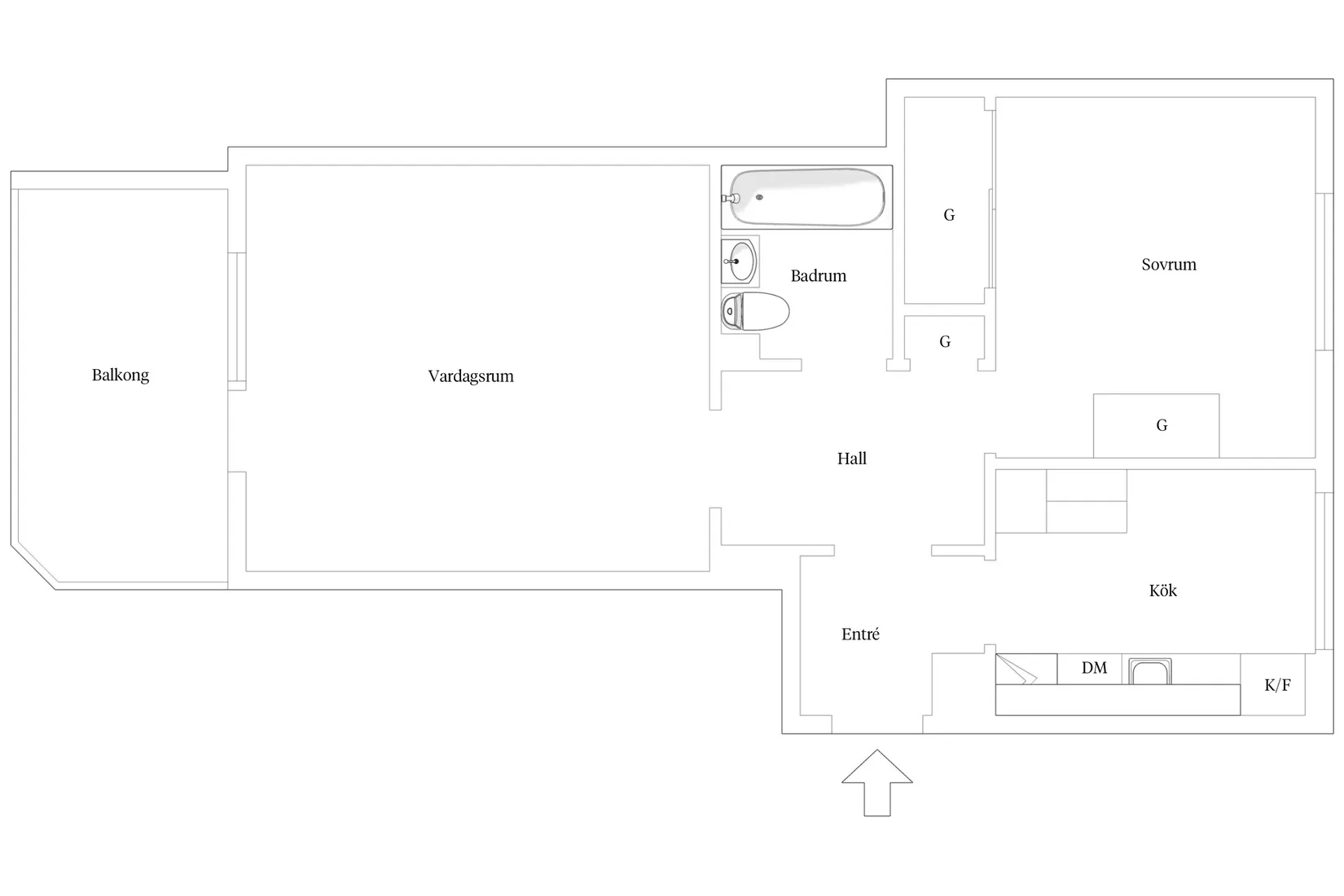 Bostadsrätt, Östergatan 22 B, Hässleholm