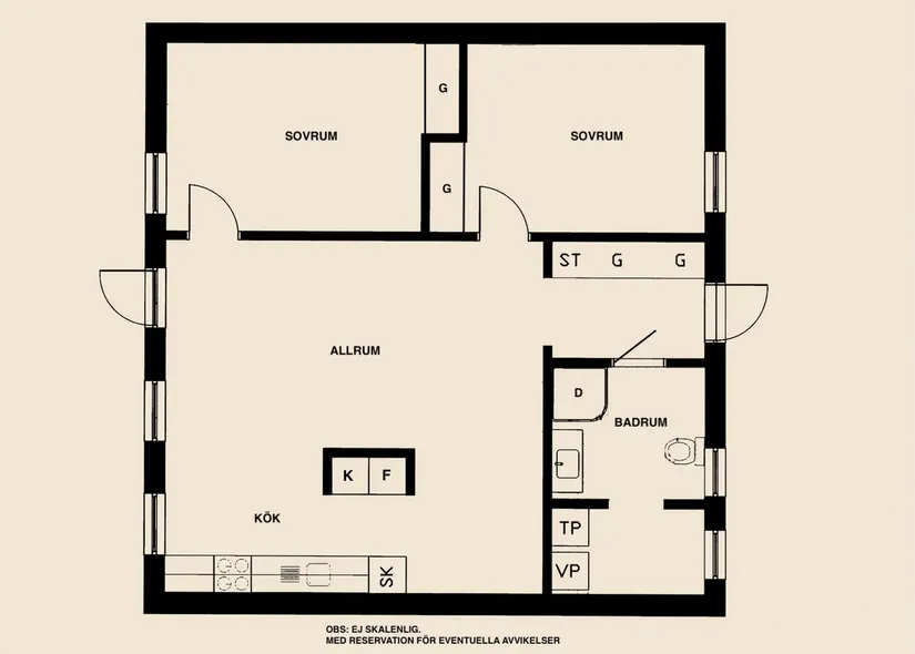 Bostadsrätt, Krokfiskevägen 3, Nybrostrand, Ystad