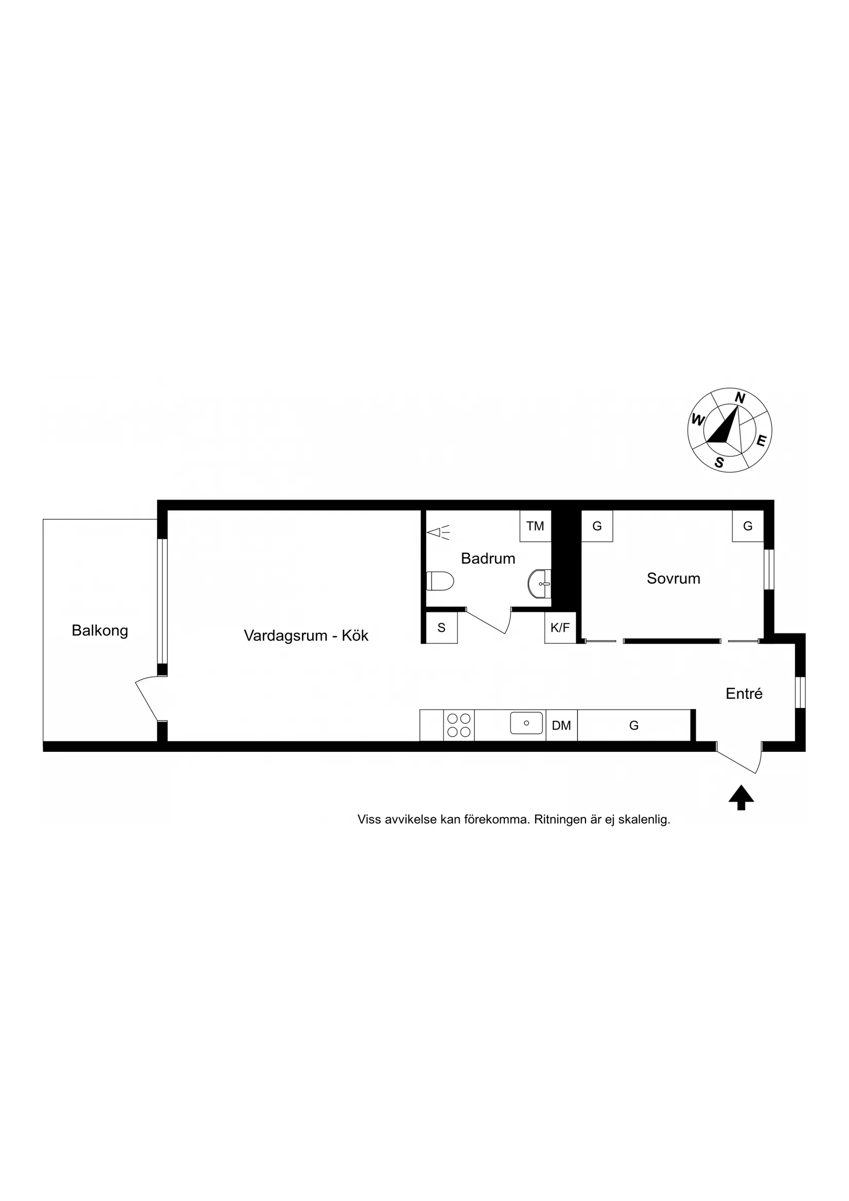 Bostadsrätt, Kyrkogårdsvägen 3D, Oskarsdal, Varberg