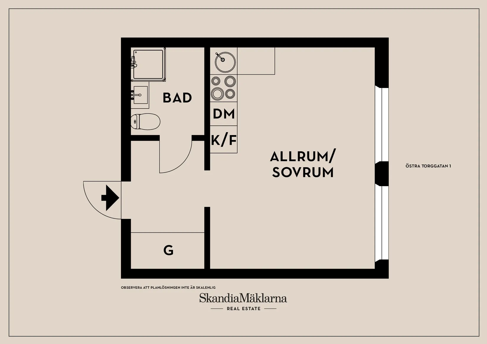 Bostadsrätt, Östra Torggatan 1, Karlstad