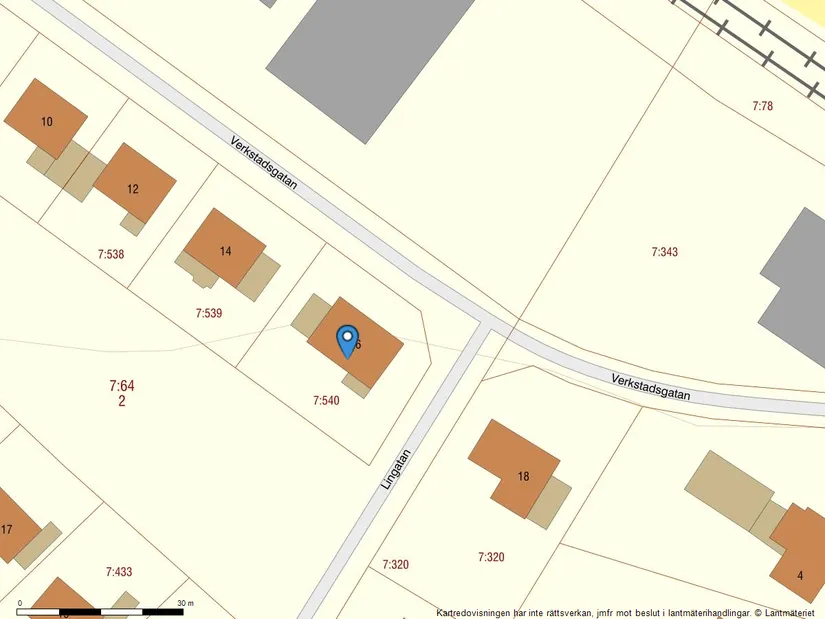 Villa, Verkstadsgatan 16, Genevad, Laholm