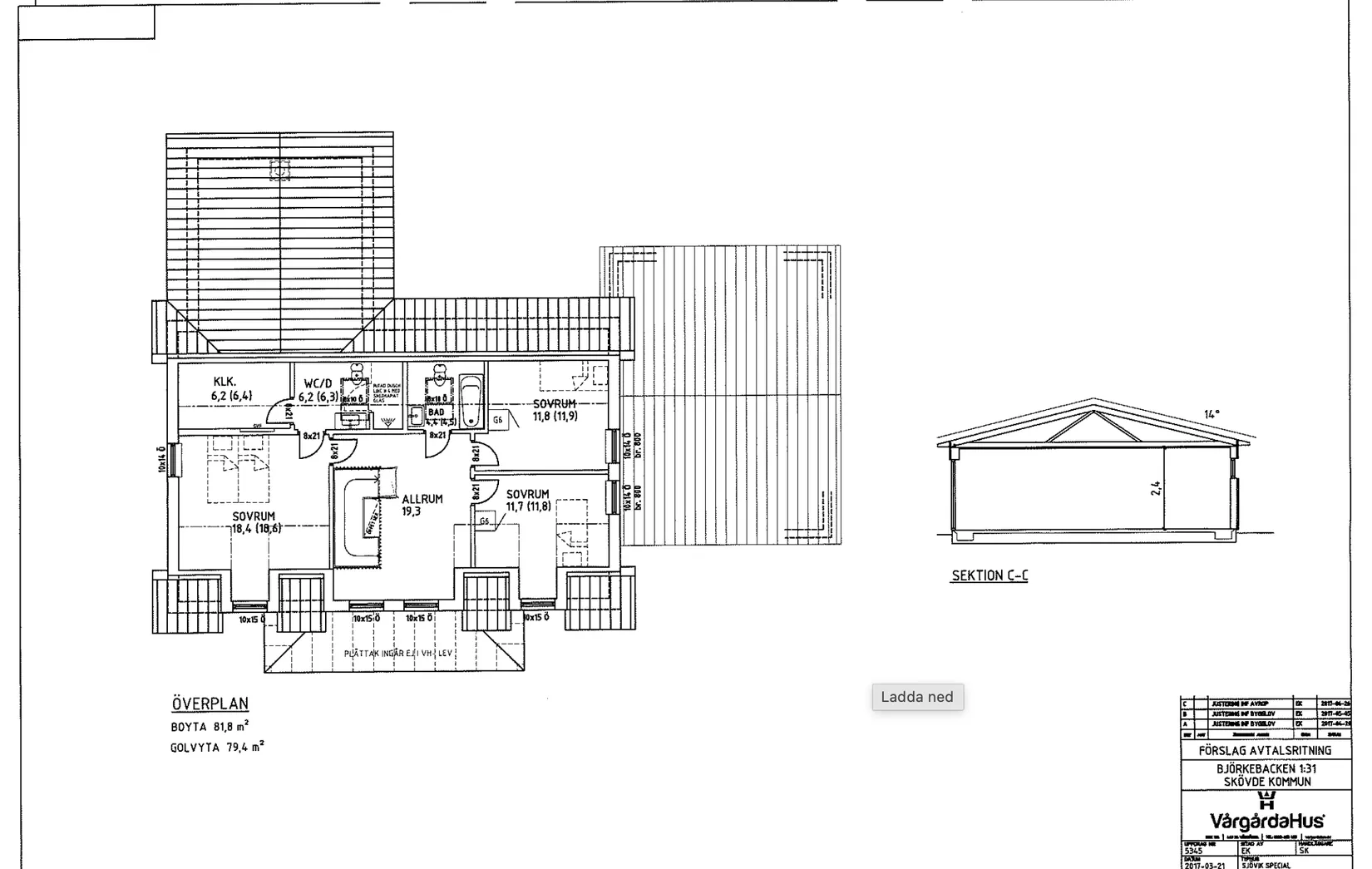 Villa, Dvärgbjörksvägen 1, Stöpen, Skövde