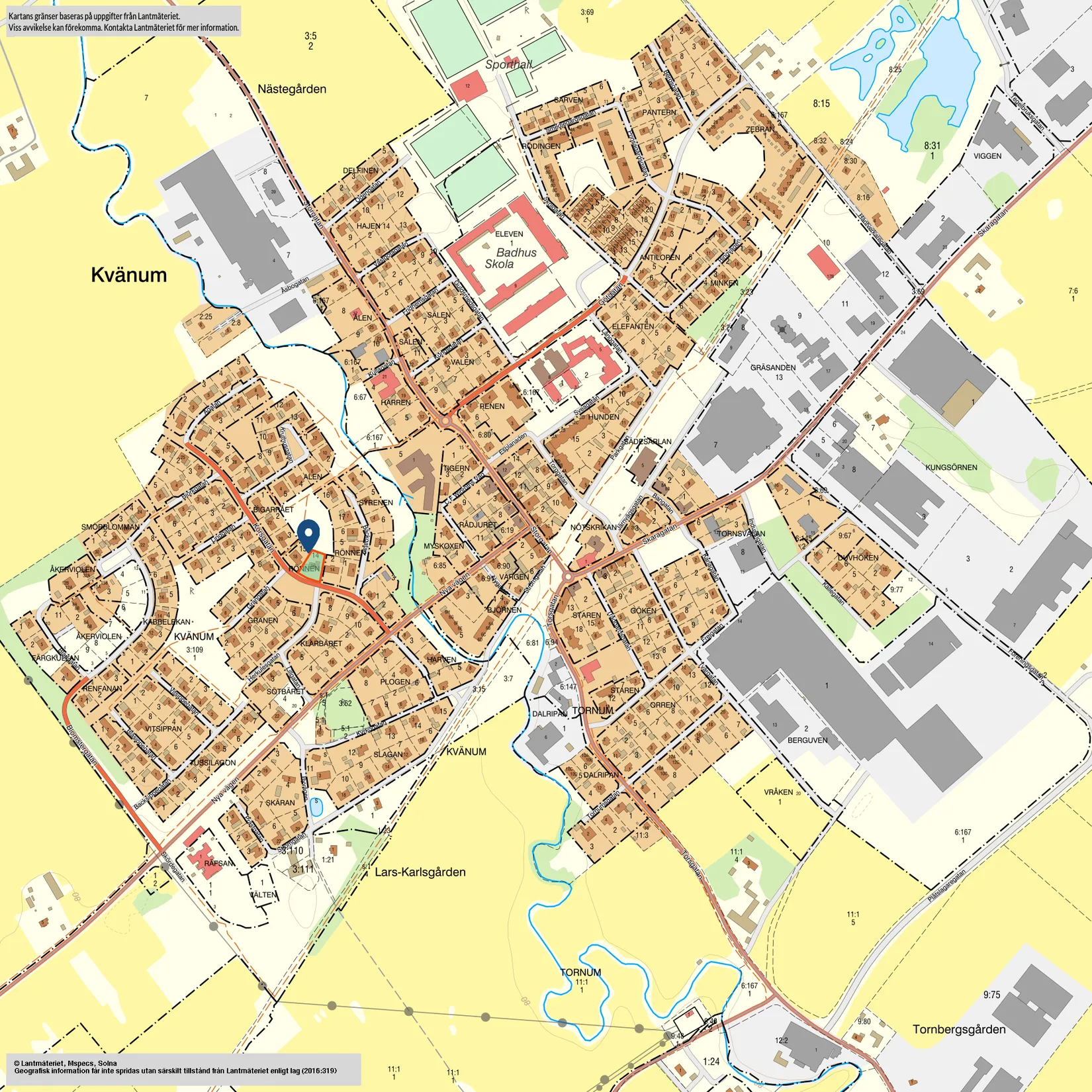 Villa, Korsgatan 16, Centrala Kvänum, Vara