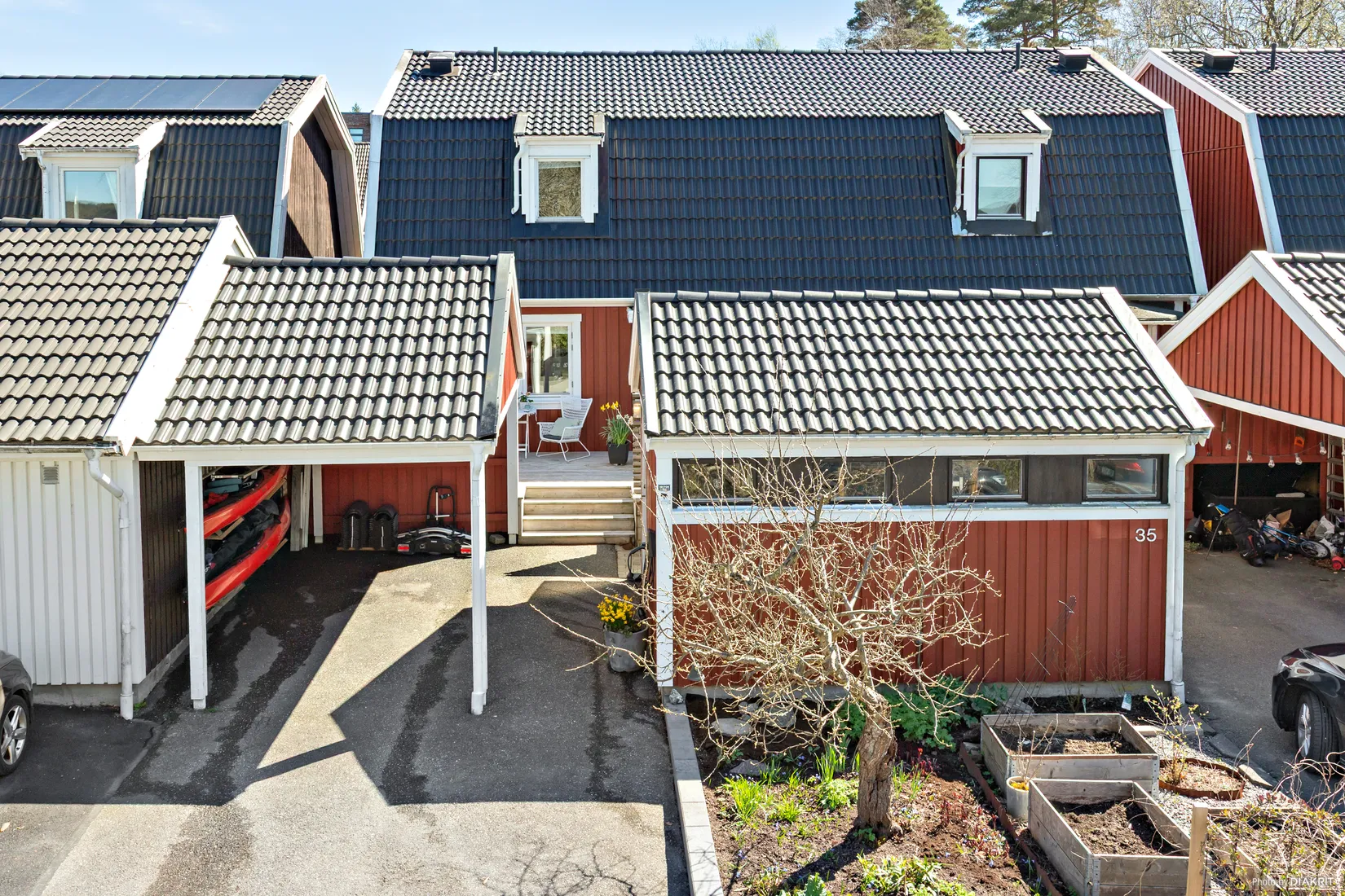 Villa, Radhus, Tomtebergsvägen 37, Södra Lerum, Lerum
