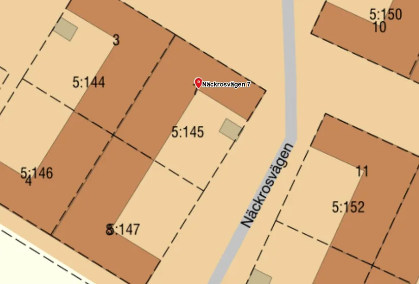 Villa, Radhus, Näckrosvägen 7, Sjukyrkoberget, Upplands Väsby