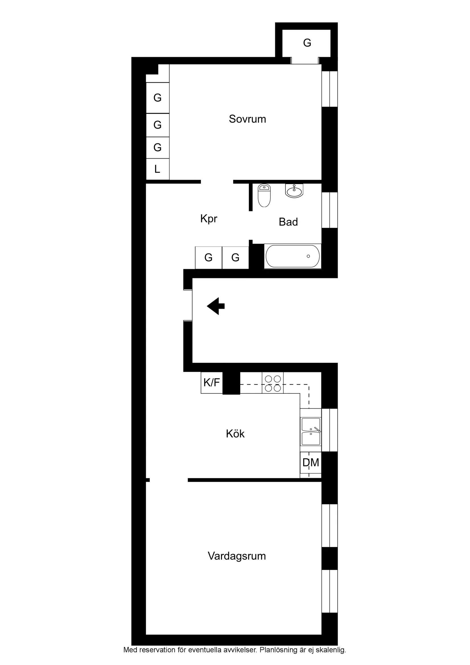 Bostadsrätt, Svanegatan 5B, Centrum, Lund