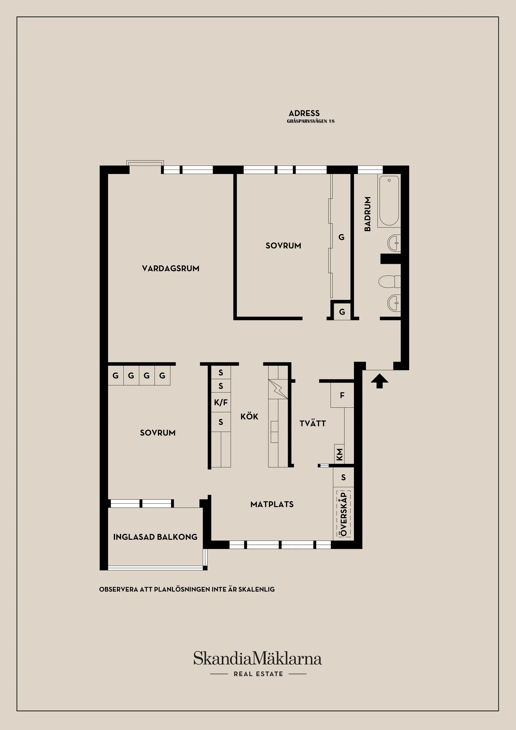 Bostadsrätt, Gråsparvsvägen 18, Västerås