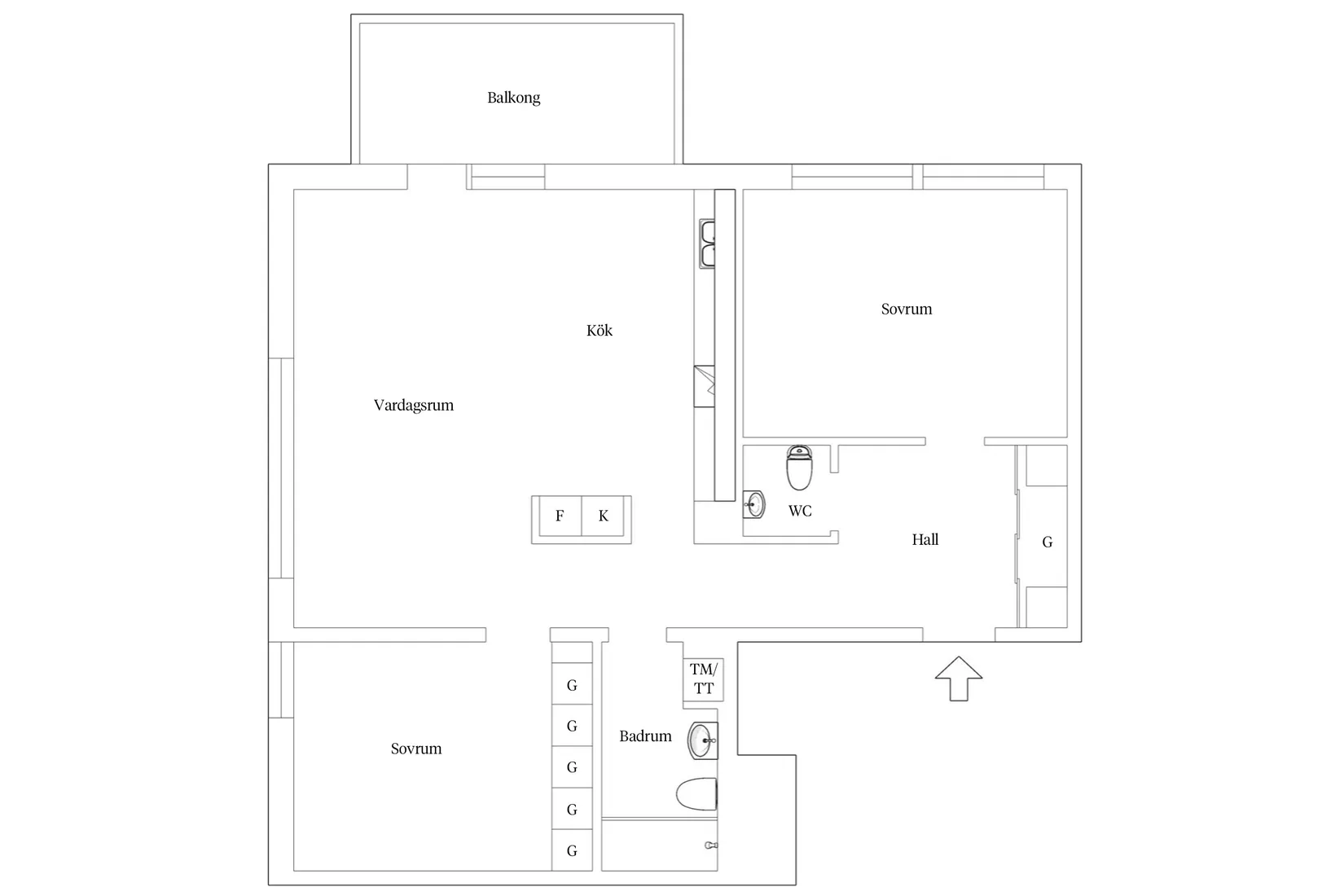 Bostadsrätt, Klippan 1E, Majorna - Klippan, Göteborg