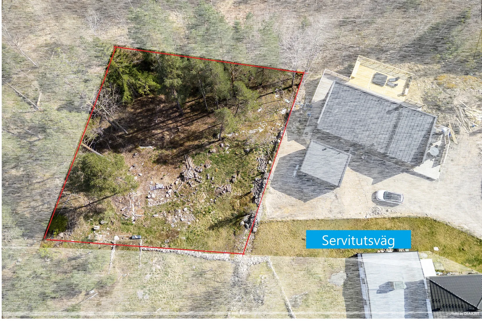 Tomt, Kopparvägen 42A, Skarpäng, Täby