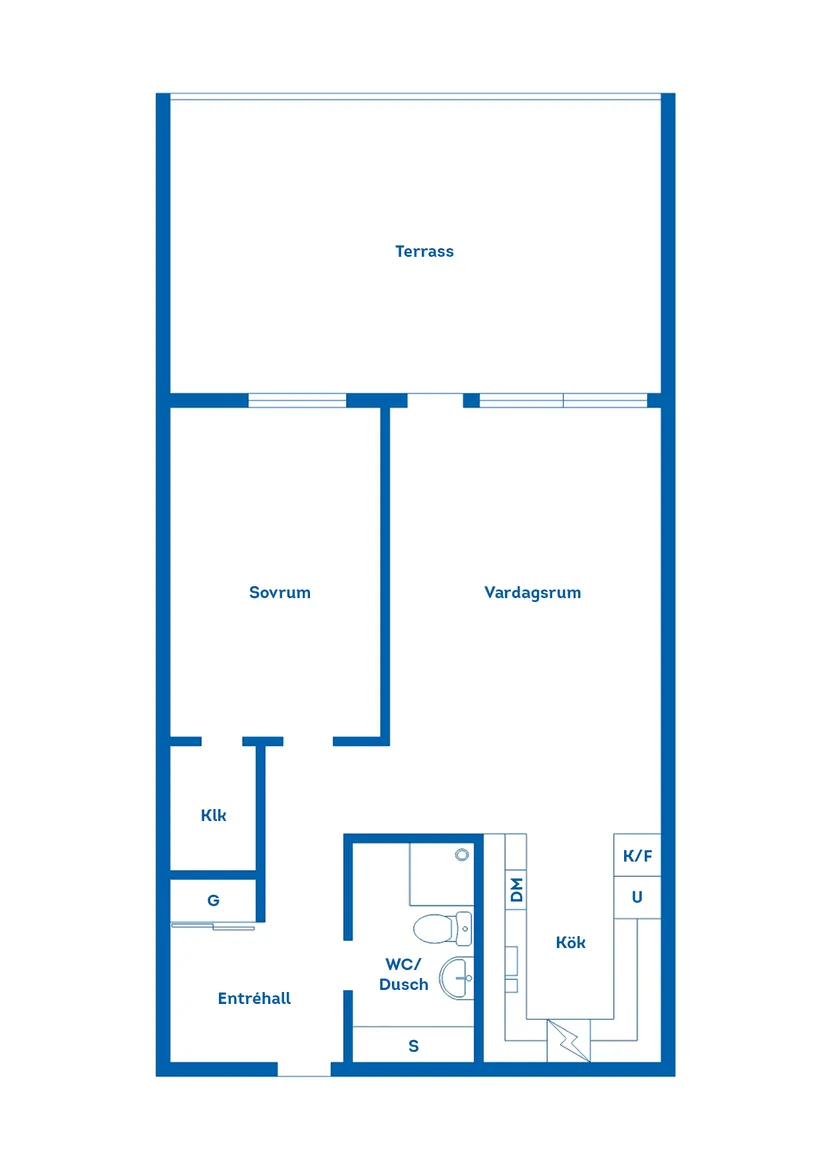 Bostadsrätt, Holgersgatan 2 C, Centrum, Falkenberg