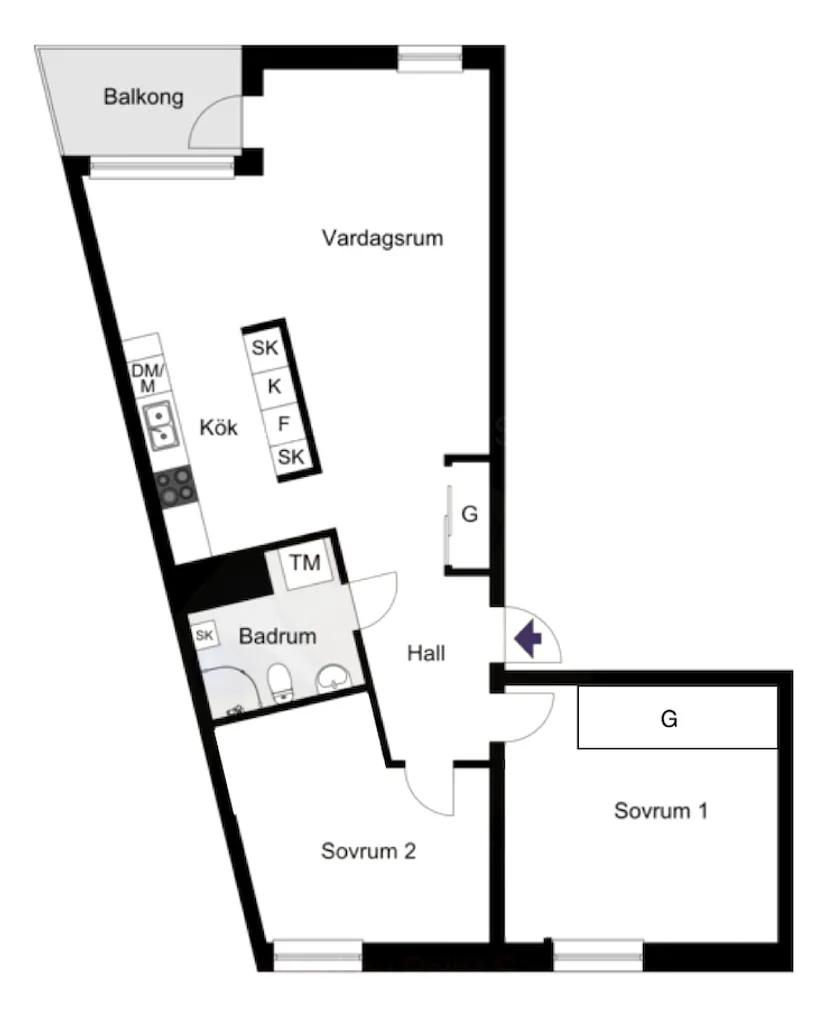 Bostadsrätt, Annedalsvägen 59, Bromma / Annedal, Stockholm