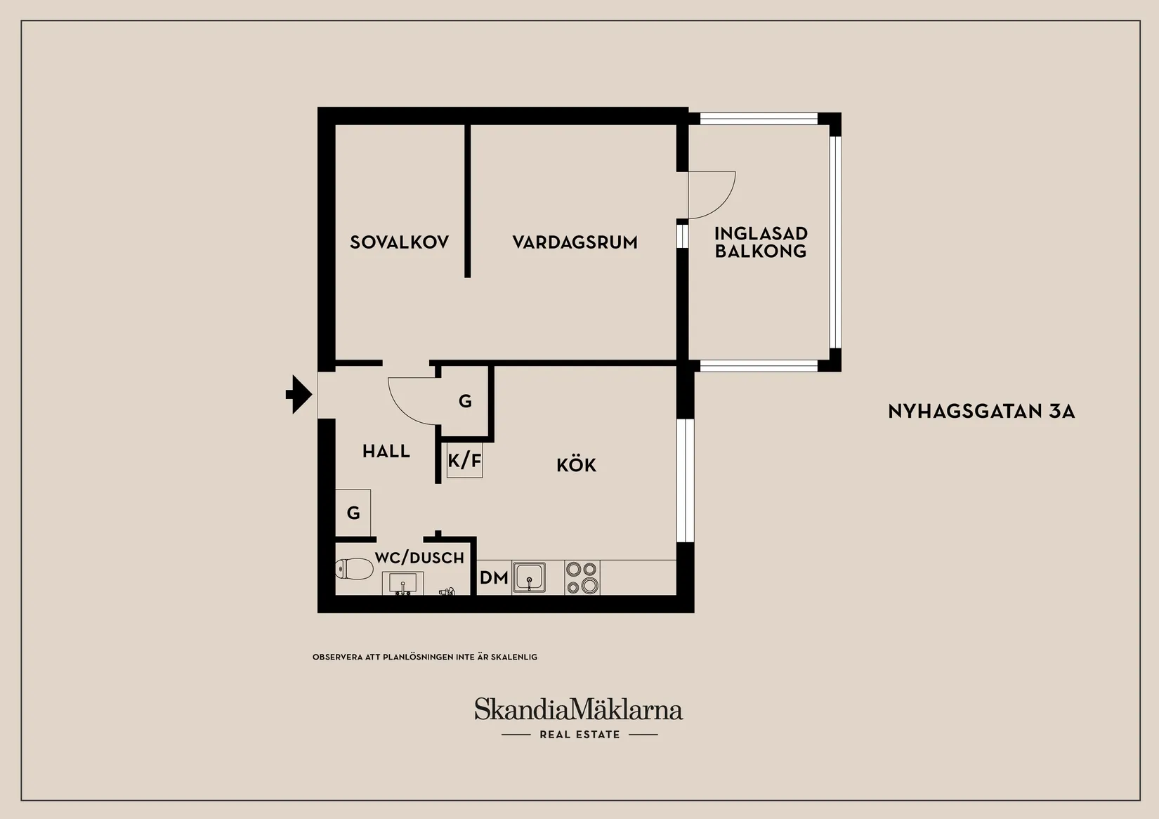 Bostadsrätt, Nyhagsgatan 3A, Vetlanda