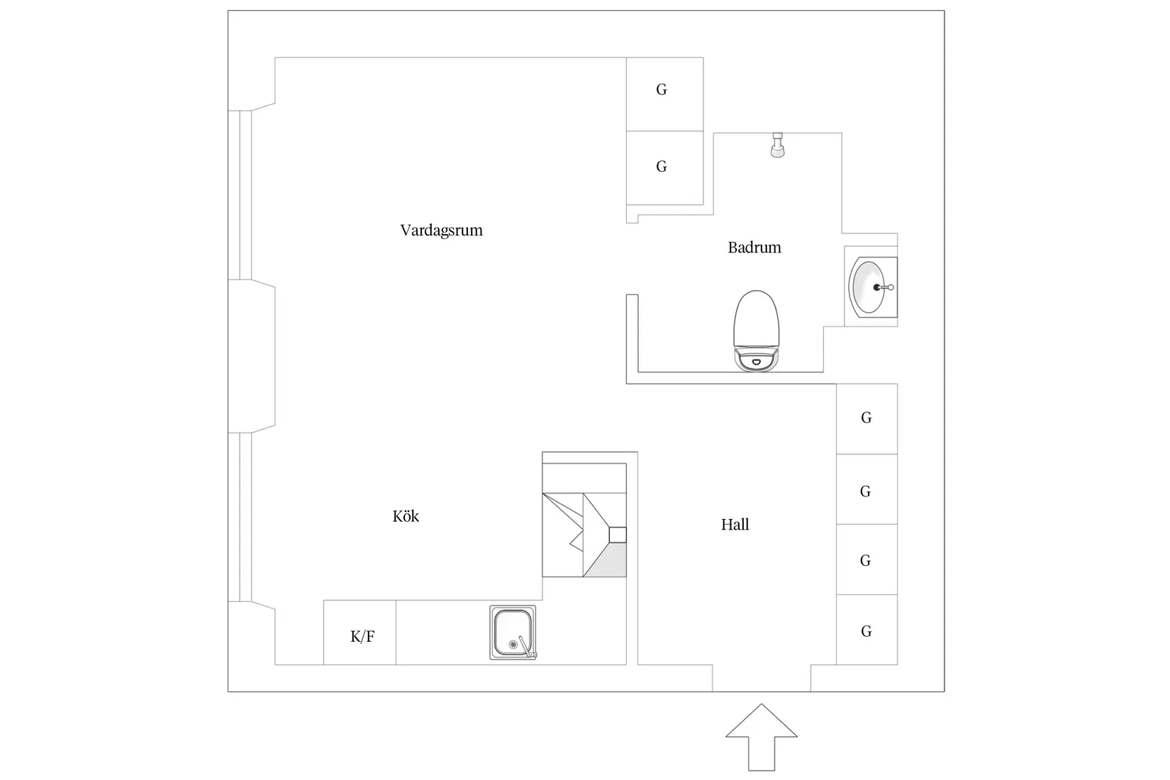 Bostadsrätt, Närkesgatan 4, Södermalm Katarina, Stockholm