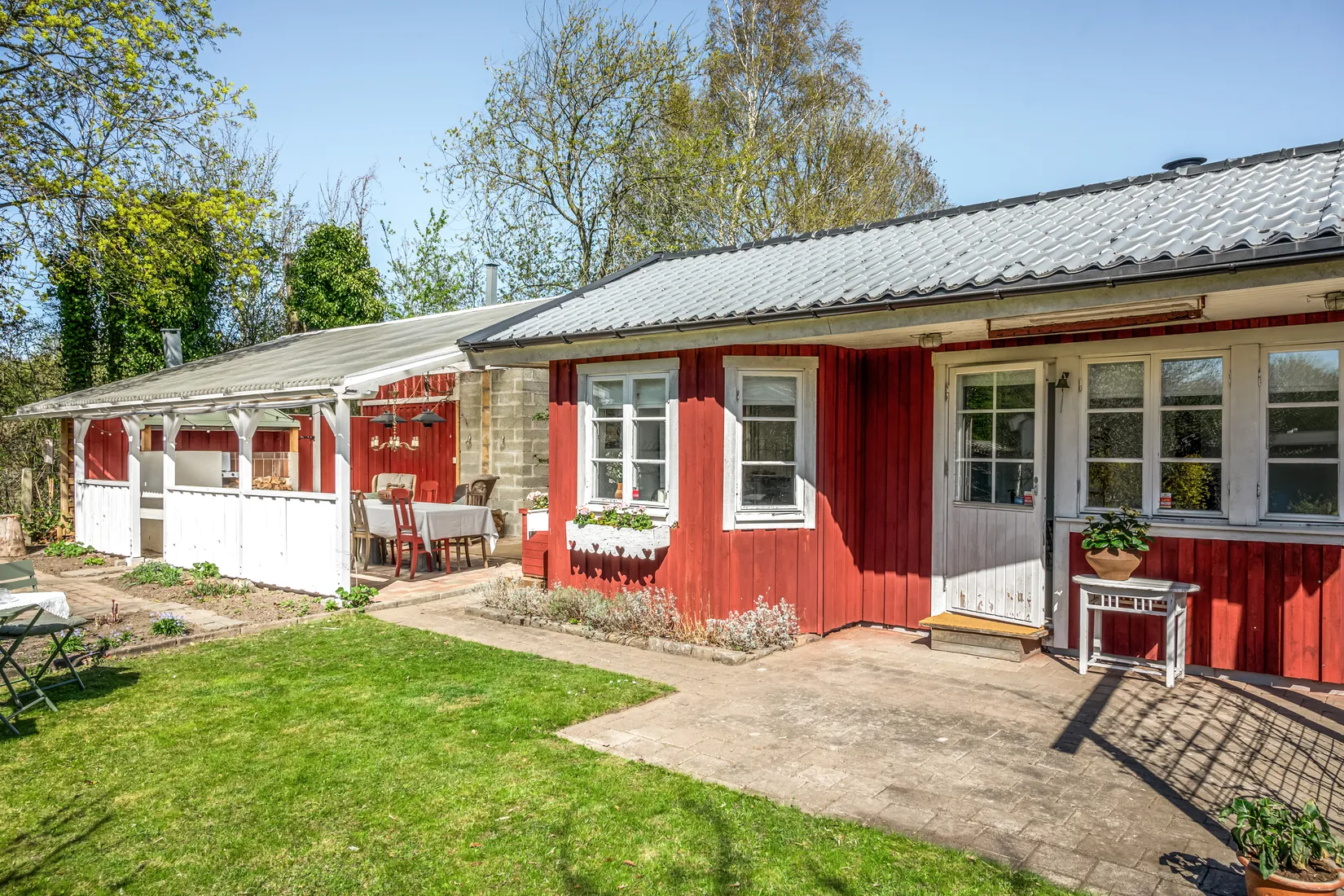 Fritidshus, Kolonivägen 3 - Kolonistuga (nr 9) på koloniområdet Oskarshem III, Oscarshem, Lund