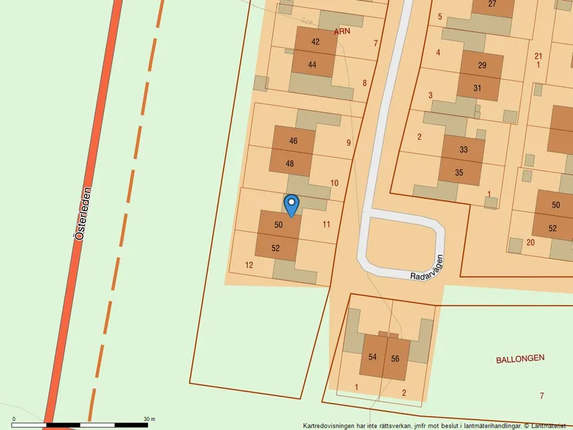 Villa, Radhus, Radarvägen 50, Lombolo, Kiruna