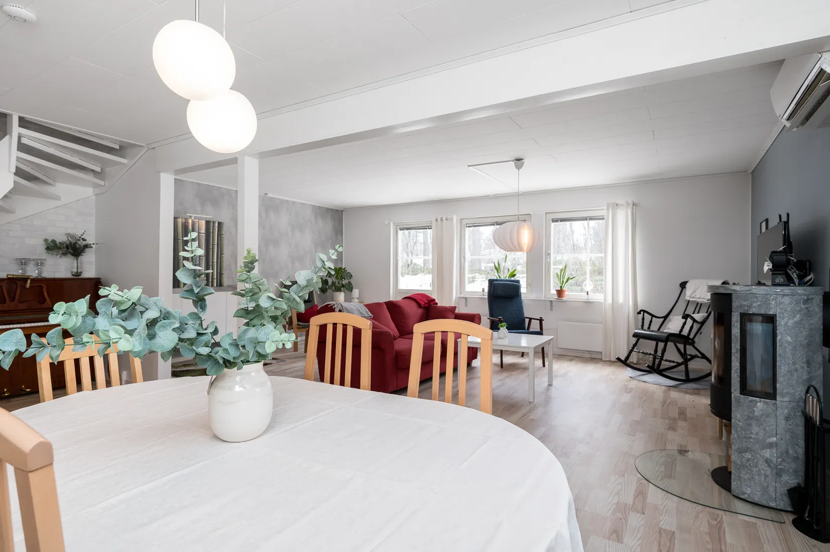 Villa, Radhus, Radarvägen 50, Lombolo, Kiruna