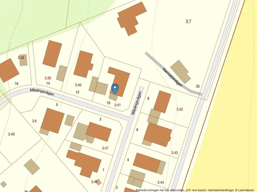 Villa, Måsängsvägen 10, Holm, Halmstad