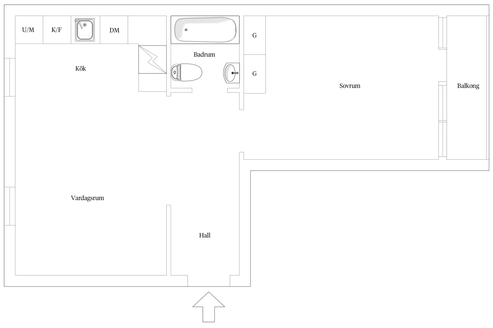 Bostadsrätt, Sveagatan 64B, Limhamn, Malmö