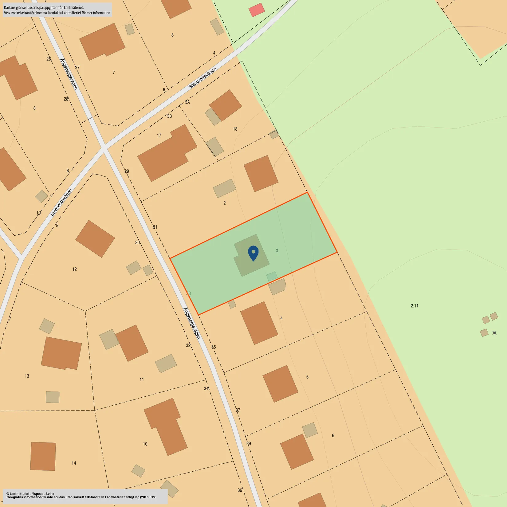 Villa, Ängsbergsvägen 33, Huddinge