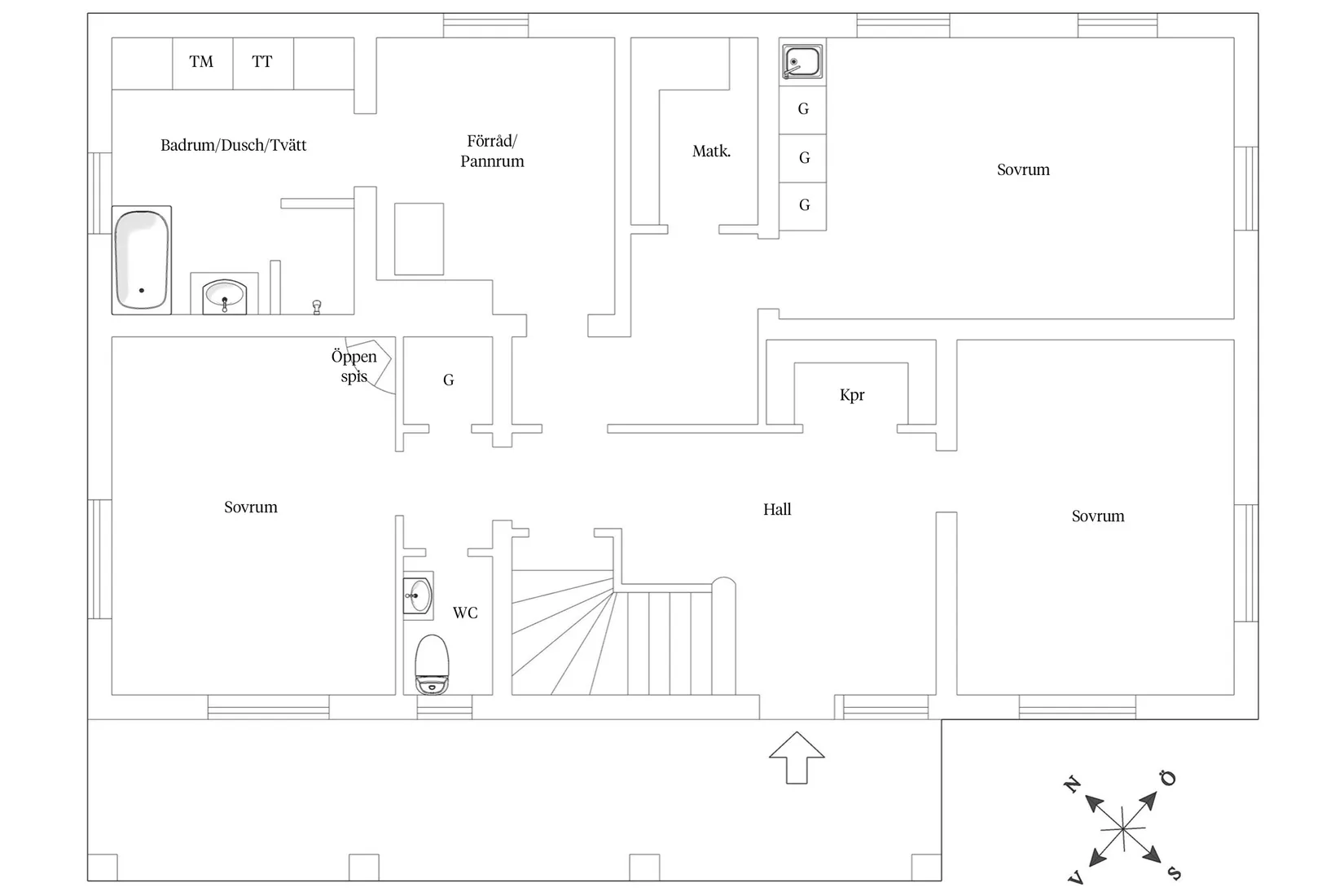 Villa, Högomsvägen 32, Näsbypark, Täby