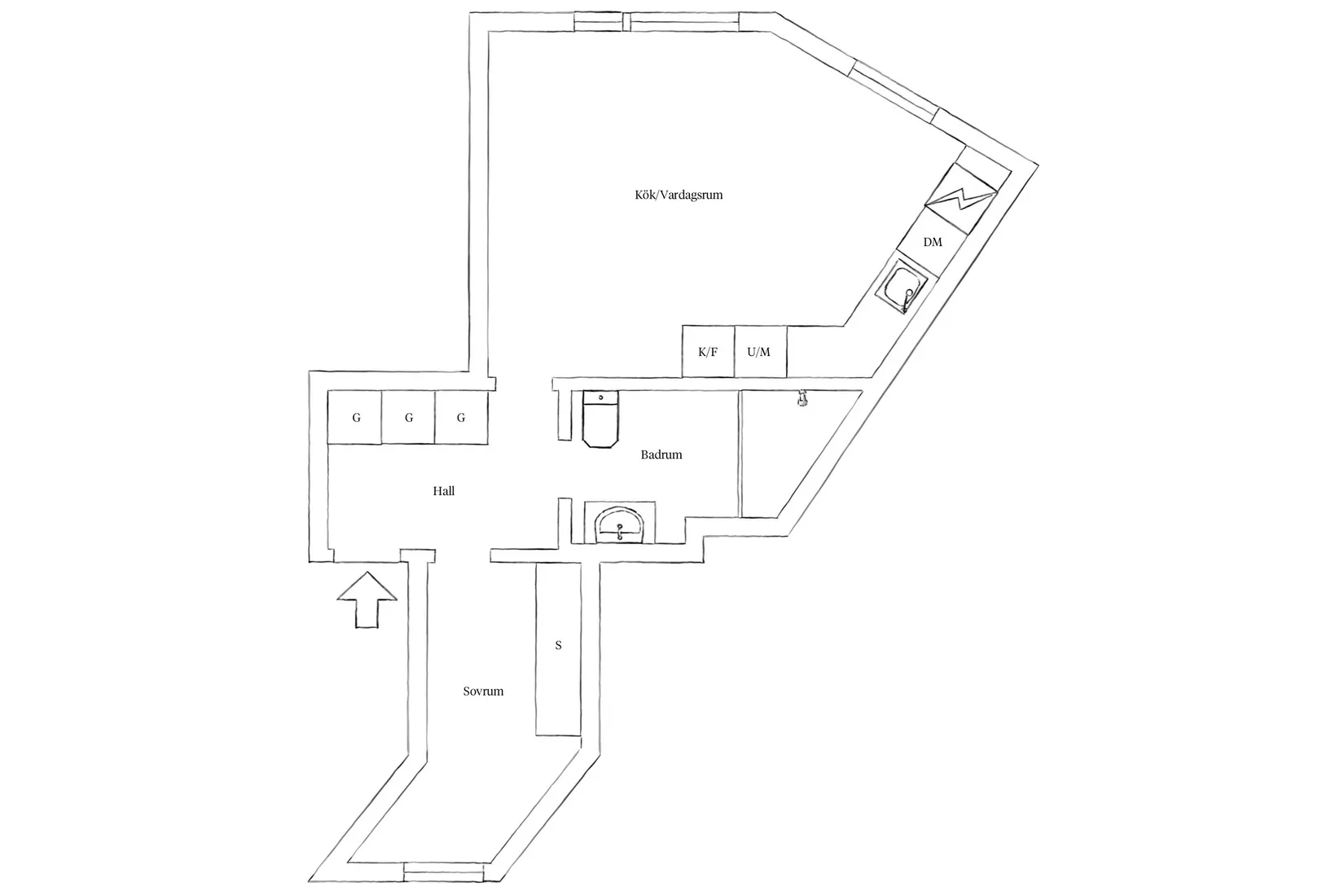 Bostadsrätt, Paradisgatan 25K, Gamla Masthugget, Göteborg