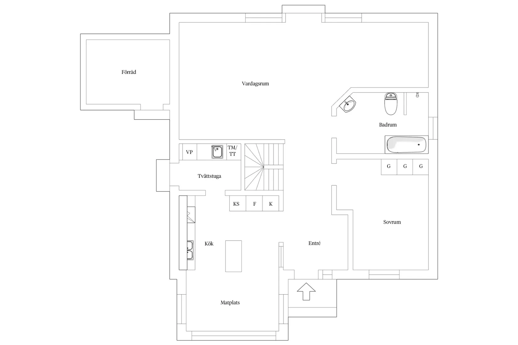 Villa, Bättringsvägen 45, Lugnet, Växjö