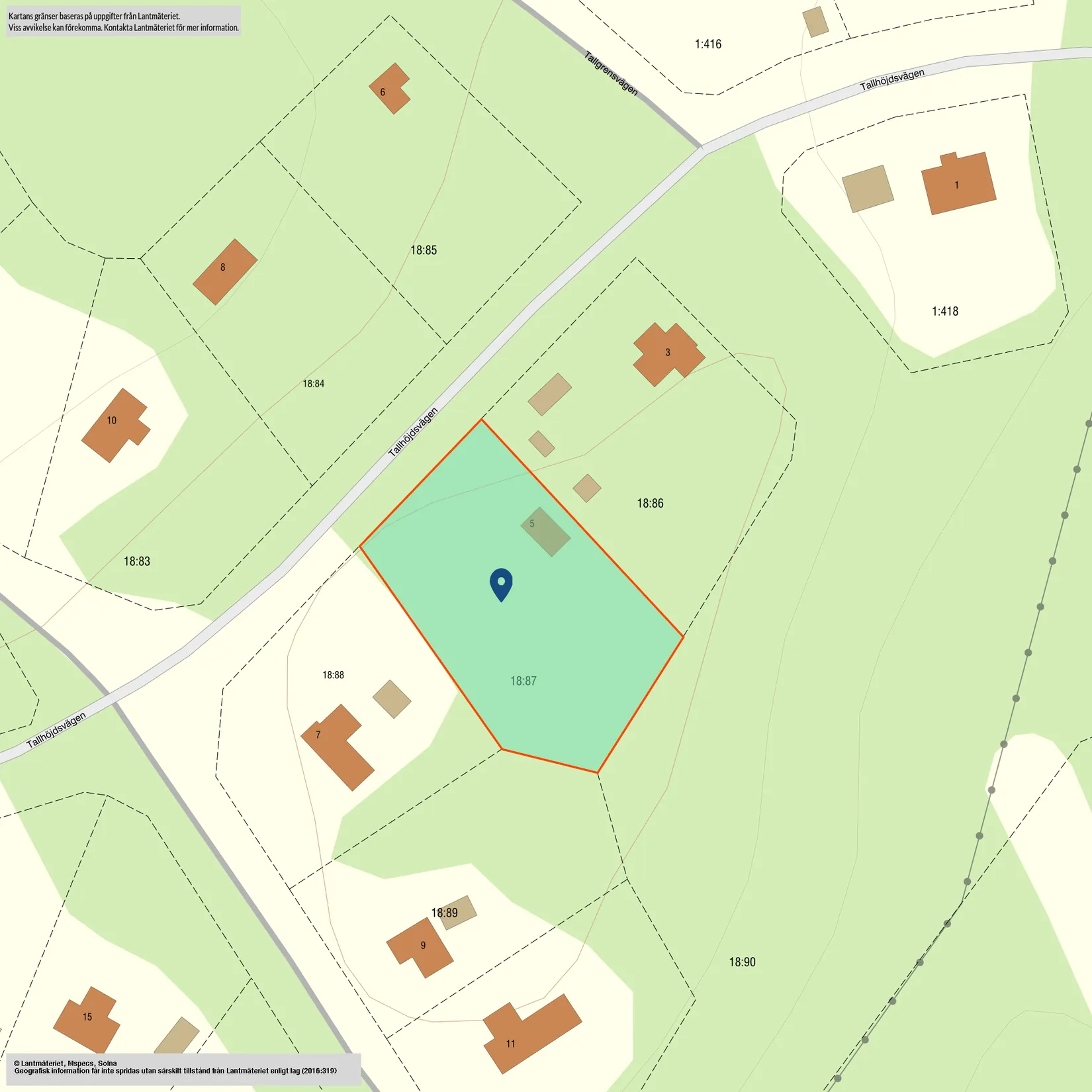 Villa, Tallhöjdsvägen 5, Bolby, Österåker